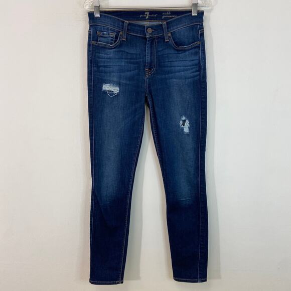 7 For All Mankind Ankle Gwenevere Jeans - Picture 1 of 6